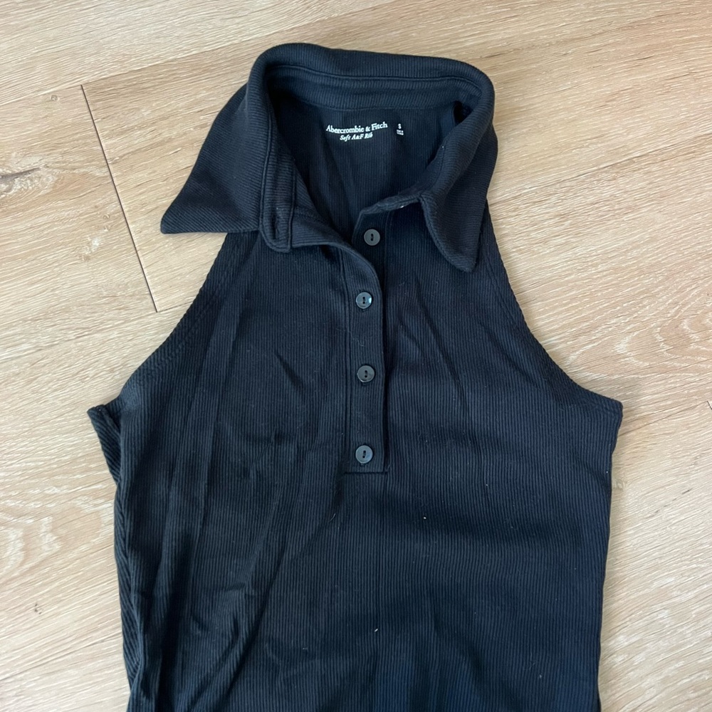 Abercrombie collared tank body suit
